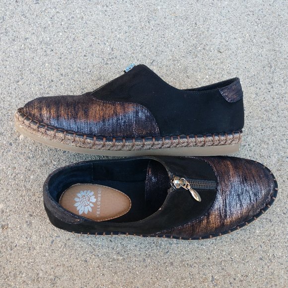 YELLOWBOX GRAHM ESPADRILLE SLIP ON SHOES 7.5 MEDIUM ZIP UP TOP - Picture 8 of 8